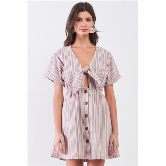 90's Mini Shirt Dress - Picture 2 of 6